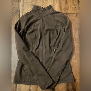 Zella Dark Brown Zip-up Jacket